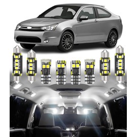 BMT xms Car Interior LED Light Replacement for Ford Focus 2 MK2 RS 2008-2011,6000K Super Bright Interior Light Bulbs Package, 12pcs