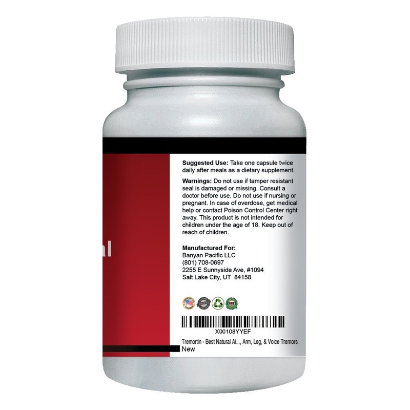Tremortin – Natural Essential Tremor Herbal Supplement - Offers Relief