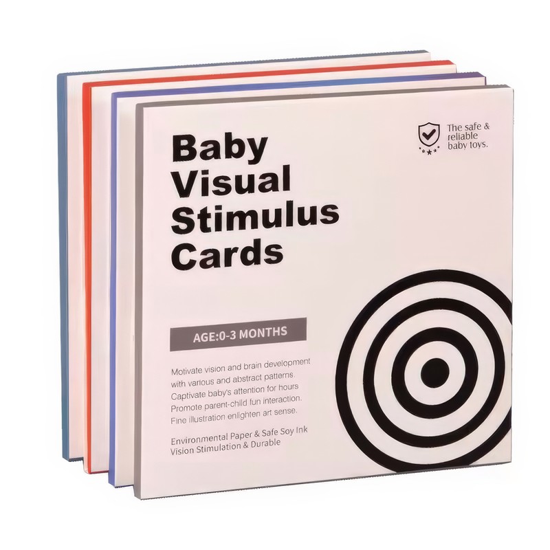 High-Contrast Montessori Baby Visual Stimulation Cards Set – Multi-Stage Infant