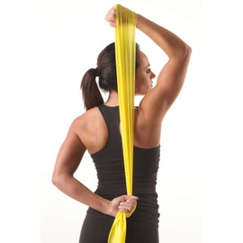 TheraBand Latex Resistance Band - 1.5m Long - For Upper & Lower Body Core Exercise - Physical Therapy - Pilates - At-Home Workout - Black