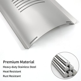 Beurbcikue Flame Broiler for Pit Boss 820 Smoker Grill Flame Tamer Replacement Parts for Pit Boss 820D Pro Series 820PS1 820FB 820FBC PB820SC PB820S with Heat Deflector Plate Accessories