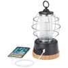 Logos 74175020 Bamboo Cabin Lantern, Black, Approx. Width 4.9 x