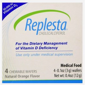 Replesta Wafer 4ct Vitamin D Deficiency HIGH DOSE 50K IU