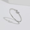 Meissa Heart Stacking Ring for Women 925 Sterling Silver Stackable