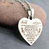 Collar con colgante de corazón para hija, regalo de cumpleaños