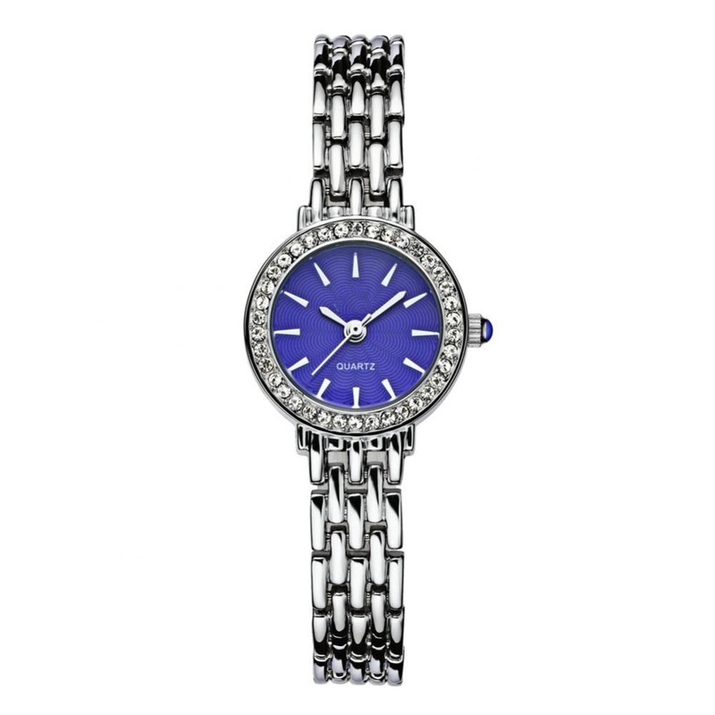WWOOR Women Ladies Fashionable Elegant Quartz Movement Watches Wristwatch (Blue)