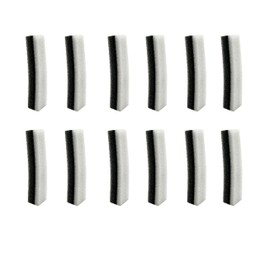 NISPIRA WF020TP WP020 Replacement Filters for NPET Dog Cat Drinking Water Fountain Square Transparent 12 Packs