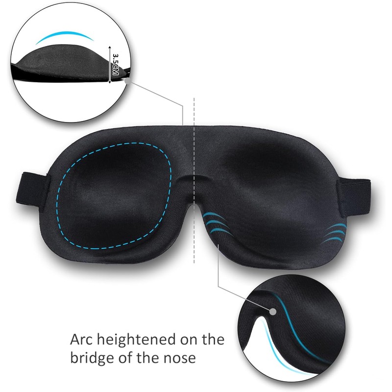 Sleep Mask Invisible Alar Deep Orbit 3D Eye Mask Ultra