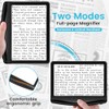 Rechargeable 5X Magnifying Glass for Reading, Large Bright Full Page
