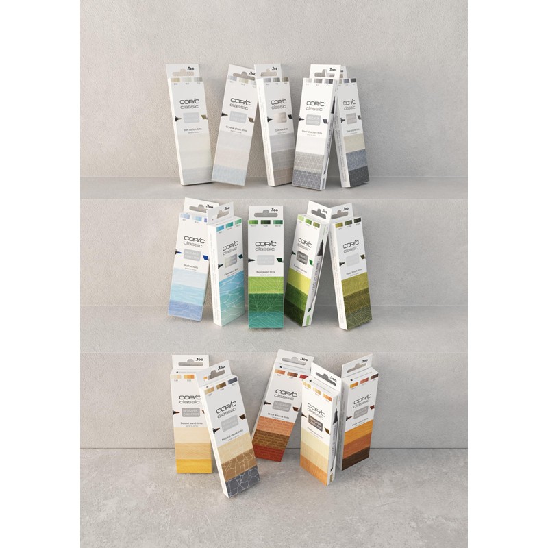 Copic Classic Deisgner Collection, Set of 3 Coloured Marker Pens,