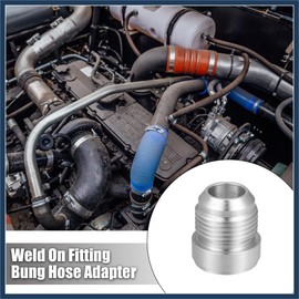 INFINAUTO 4pcs Car 12AN Male Weld on Fitting Bung Hose Adapter Fuel Oil Stylish Design