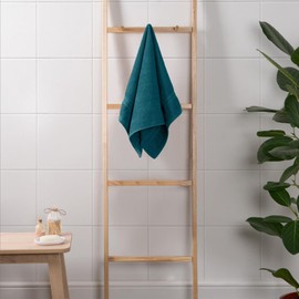 Brentfords Hand Towels for Bathroom Teal Green, 100% Cotton Hand Towels Ultra Soft Feel High Absorbency Household Essentials Small Towels Everyday Use, 1 Piece