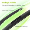 LKK Rear Windshield Wiper Arm Blade Kit Compatible with Hyundai