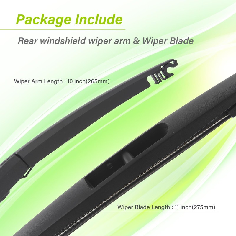 LKK Rear Windshield Wiper Arm Blade Kit Compatible with Hyundai