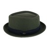 Epoch hats company Men's Diamond Shape Wool Fedora with Grosgrain