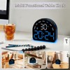 Digital Alarm Clock, Small Semicircle Shaped Led Alarm Clock, Night