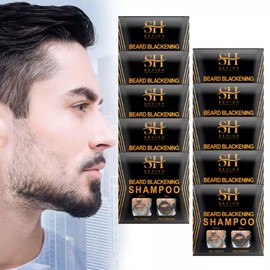 10x Sevich Beard Blackening Shampoo 5 Mins Dye Beard Black Color Darkening 15ml