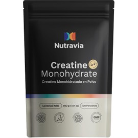 Creatina Monohidratada Pre Entreno para Mujer y Hombre - NUTRAVIA