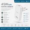 Nevox USB C PD/PPS + QC3.0 GaN Dual Slim Charger