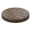 Everleaf MT5001741CM x 18in Leaf Recycled Rubber Stepping Stone, Brown