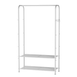 Golpart Clothes Garment Coat Rack Drying Clothing Racks Metal Freestanding for Hanging Clothes Portable Closet for Laundry Bedroom White