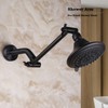 Shower Extension Adjustable Height and Angle Shower Head Extension Arm