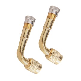 Flaconi 2PCS 90 degree valve stem motorcycle,tire valve extension,tire valve stem extensions,valve stem adapter,Tire Valve Stem Extension Brass Adaptor Compatible for Passenger Cars,Stroller,Bicycles