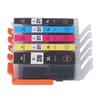 Ink Cartridge Set Large Capacity Clear Colorfast Printing Black Color