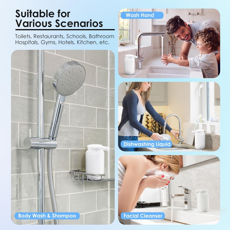 Automatic Soap Dispenser Touchless Foaming: Soap Dispenser Rechargeable for Bathroom