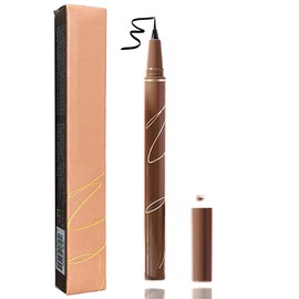 Waterproof Liquid Eyeliner Pen – Ultra-Fine Precision Tip, Long-Lasting Quick-Dry Formula, Perfect for Winged Eyeliner, Cat Eyes & Natural Lower Lash Detailing (01#Jet Black)