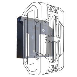 StealthMounts Battery Mounts for Bosch 18v | Cordless Battery Holders for Bosch 18v Power Tools | 6 Pack | Black Battery Organiser for Bosch Prodessional