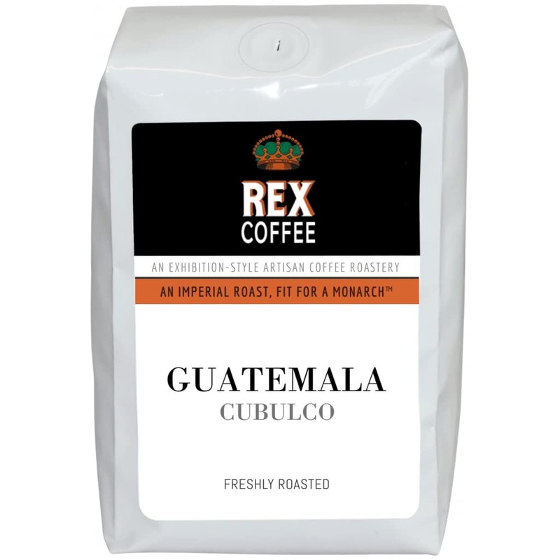 Rex Coffee Guatemala Cubulco Medium Roast Whole Bean Coffee, Single
