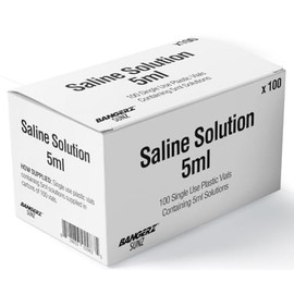 Bangerz Sunz Solución salina 0.2 fl oz Unidad, 100 por caja