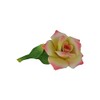 Capodimonte 6 Inch Italian Handmade Ceramic Yellow and Pink Rose
