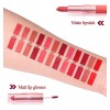 Set Cmaadu 3 Tubos Mate Labial Y Brillo 2 En