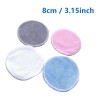 10 Pads Desmaquillantes Reutilizables Fibra Bambu Multicolor