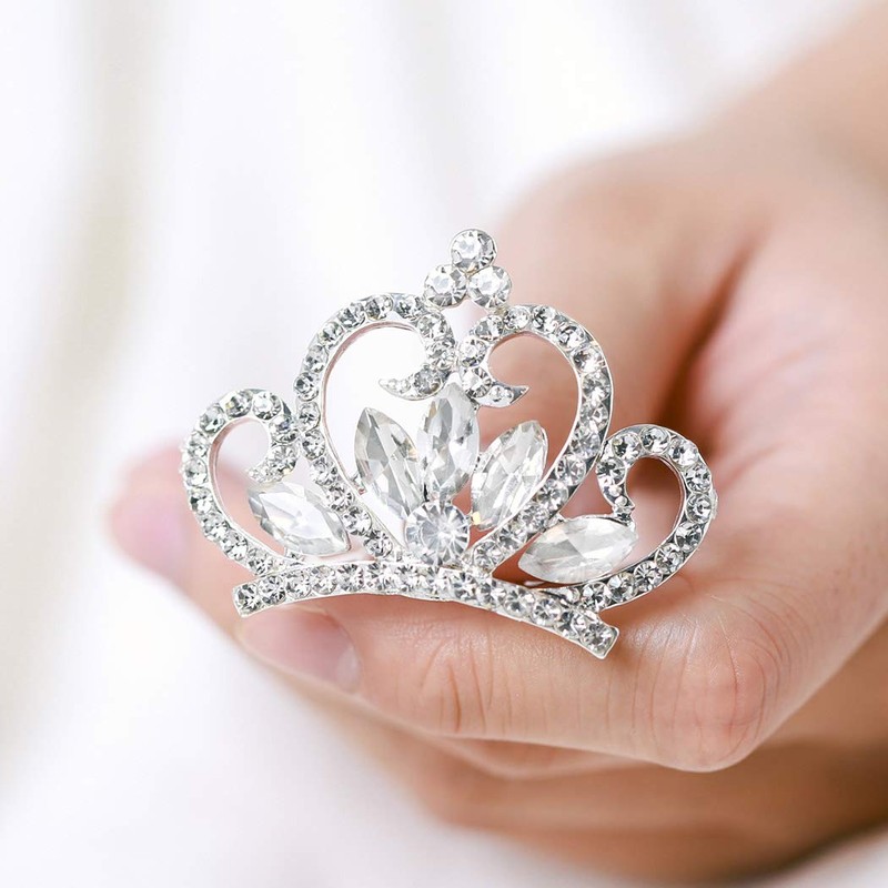Yean - Tiara para novia, con peine para boda, diseño