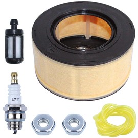 AUMEL Air Filter Kit for STIHL MS231 MS241 MS251 MS261 MS271 MS291 MS391 Chainsaw, Air Filter + Fuel Filter + Fuel Pipes + Spark Plug + Nuts Chainsaw Spare Parts 6 in 1