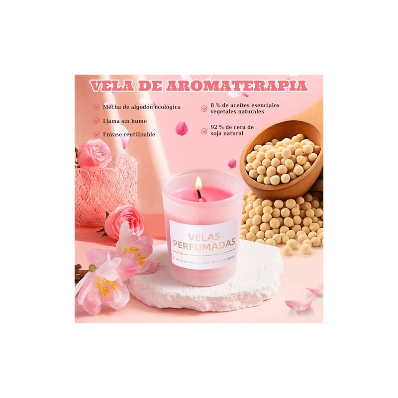 FUWEN Regalos de Cumpleaños para Mujeres, Canasta de Spa Relajante