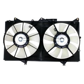 Azuresea Dual Radiator Cooling Fan Blade Assembly Set for Lexus for ES300 3.0L 2002-2003,for Toyota for Camry 3.0L 2002-2006 & 3.3L 2004-2006 FA70217 620532