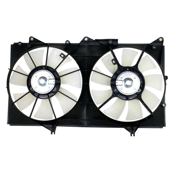 Azuresea Dual Radiator Cooling Fan Blade Assembly Set for Lexus