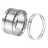 PATIKIL 180mm/7" Duct Connector, Galvanized Steel Duct Coupling Vent Coupler