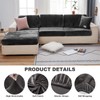 MIFXIN Couch Cushion Slipcover Sofa Cover Velvet Stretch Universal Wear-Resistant