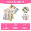 Rabbit Bunny Happy Easter Table Runner, Seasonal Spring Kitchen Dining