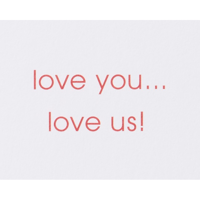 Papyrus Romantic Christmas Card (Love Us)