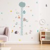 SUPERDANT Cartoon Animals Height Growth Chart Wall Sticker Big Tree