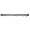 30" Black Bar Rack with 8 Black Hooks