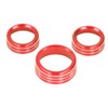 Air Conditioner Switch CD Button Knob Cover Trim Aluminium Alloy