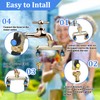 2-Way Tap Distributor Brass Water Distributor for 2 Tap Adapters,