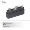 PATIKIL Card Edge Connector Black Socket Rectangular 24 Pin 2.54